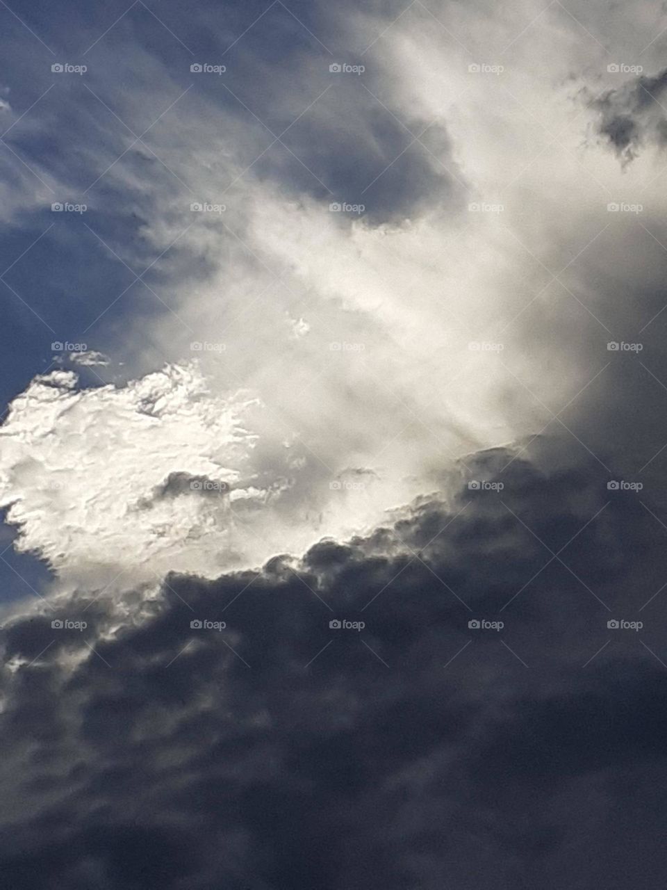 las nubes y la formación de tormenta