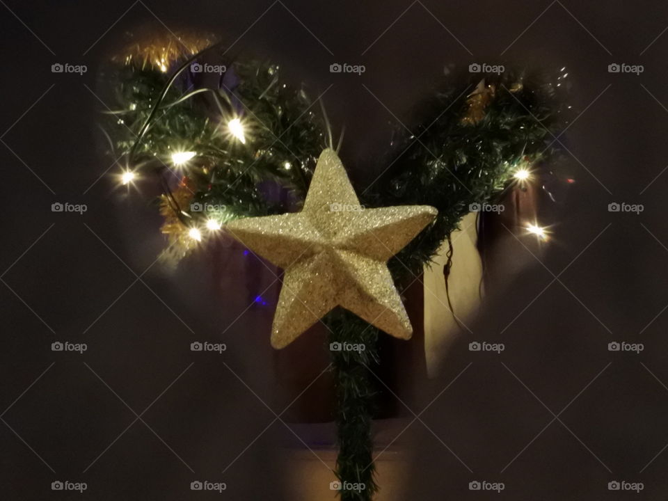 heart ♥ shaped star Xmas Christmas
