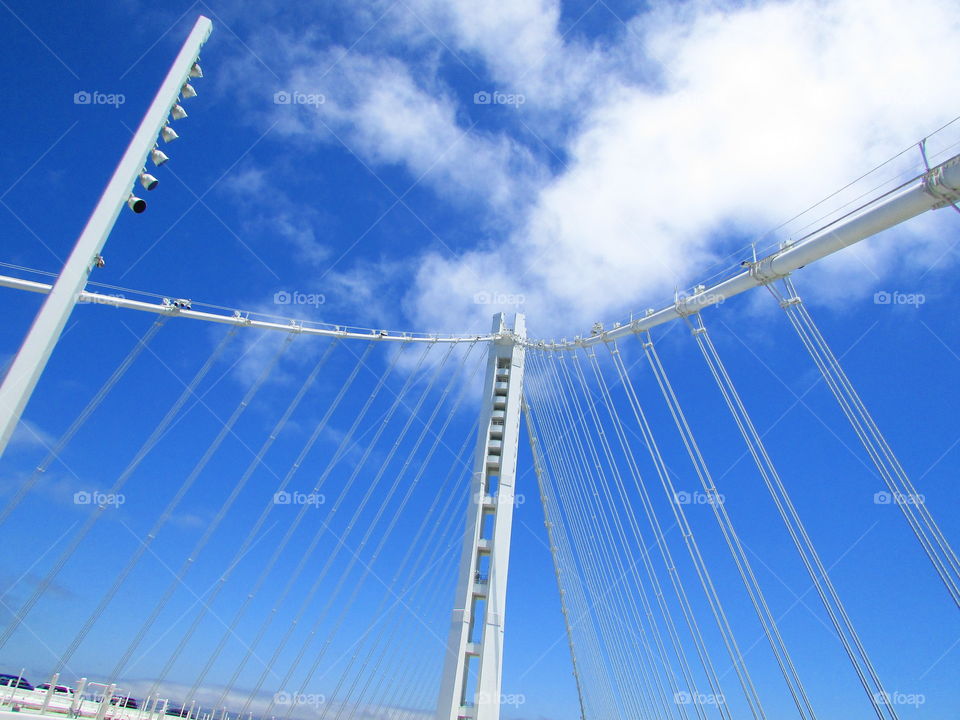 Bay Bridge in San Francisco, CA. Taking a road trip on a beautiful Saturday morning.