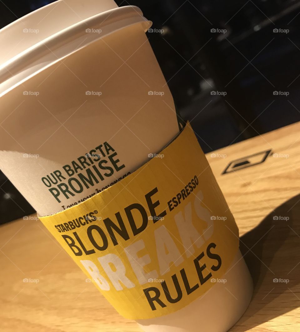 Power Up with a Blonde at Starbucks 