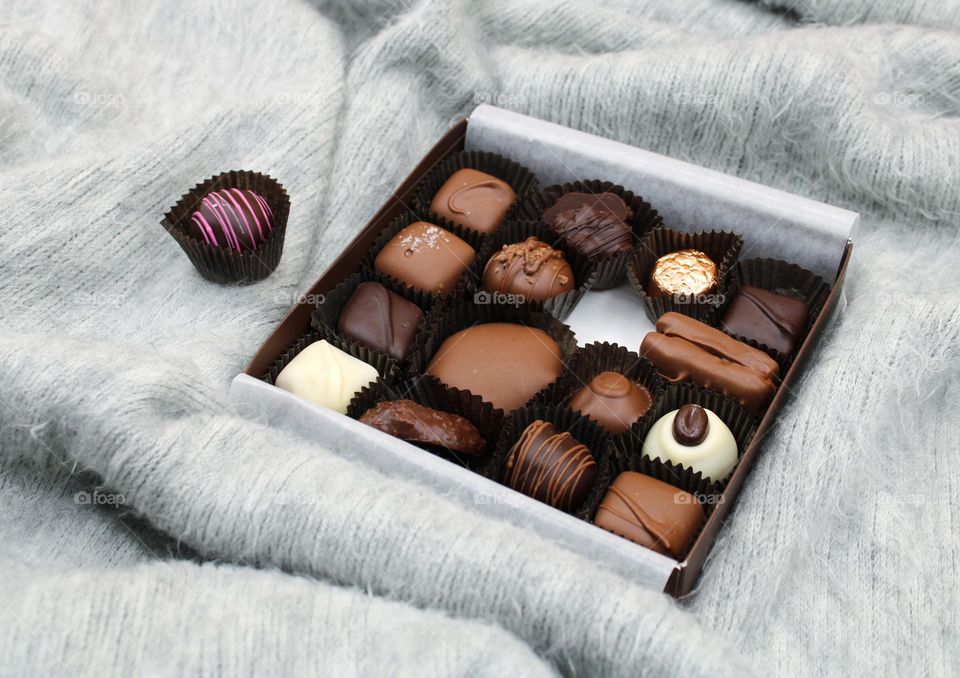 set of Delicious chocolate