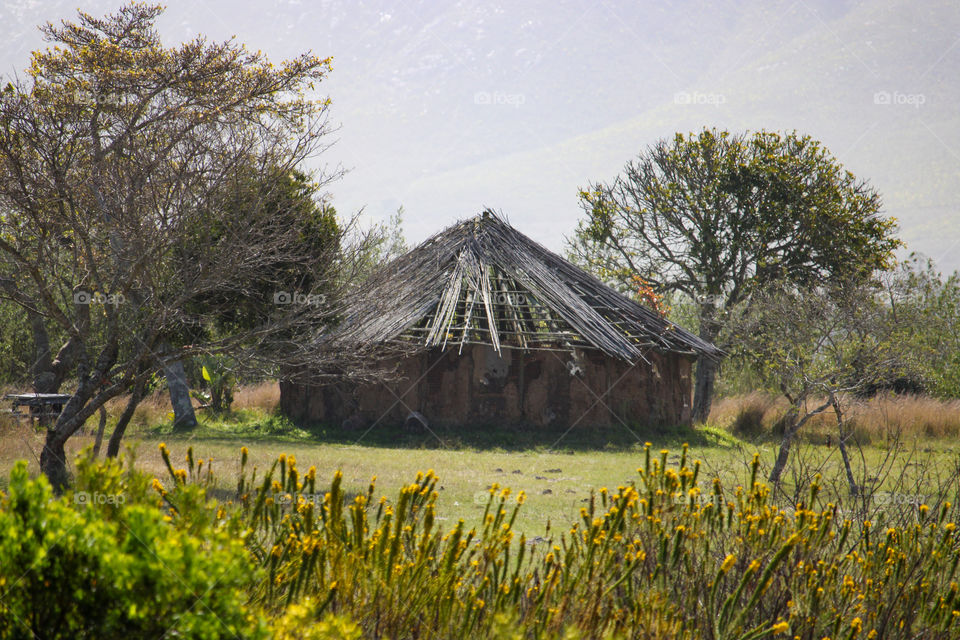 African Xhosa hut in the bushveld
