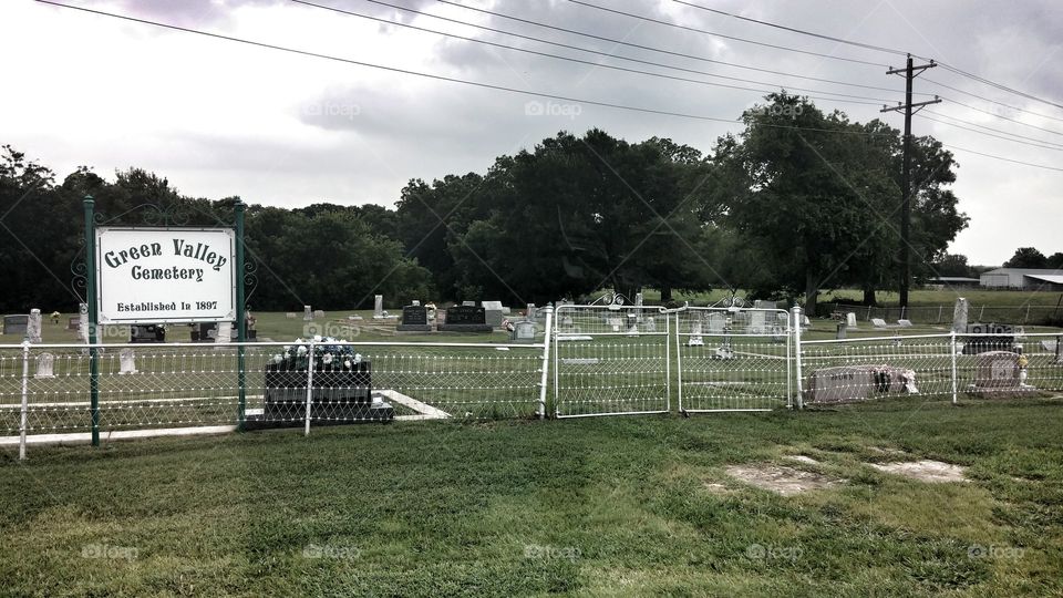 cemetery. North Texas cemetery