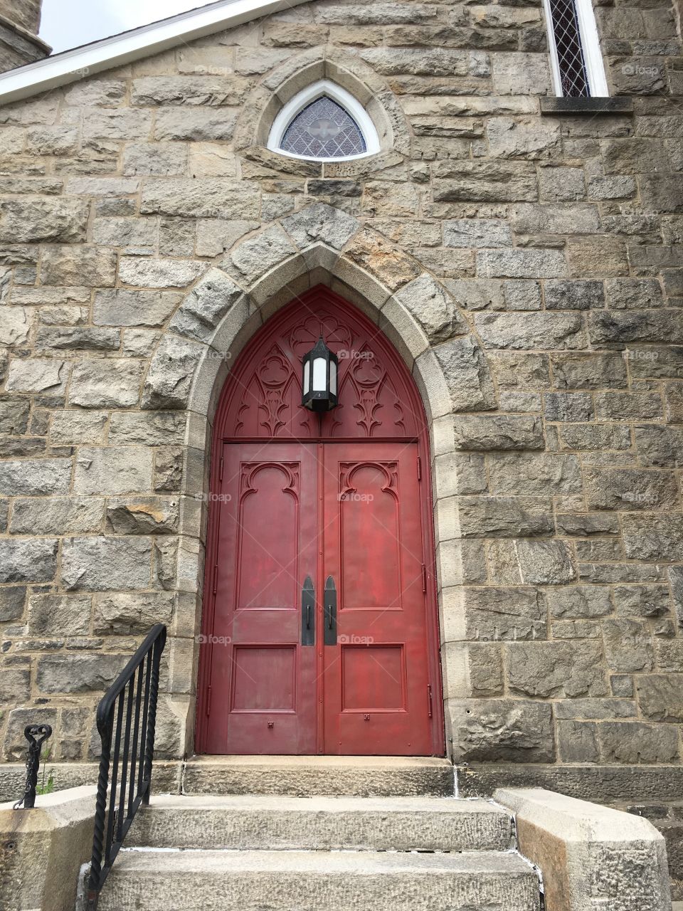 Red church door 