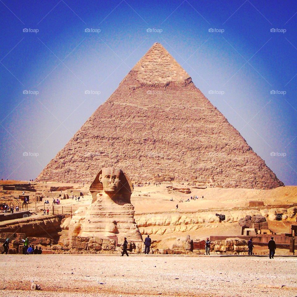 The Great Pyramid with the Great Sphinx