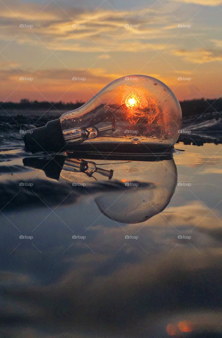 glowing bulb with sunlight!