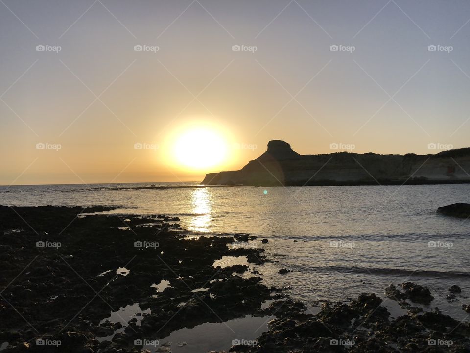 Sunset at Xwejni Bay