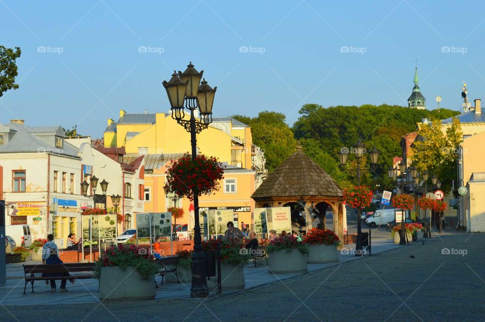 Smal colored town in Poland