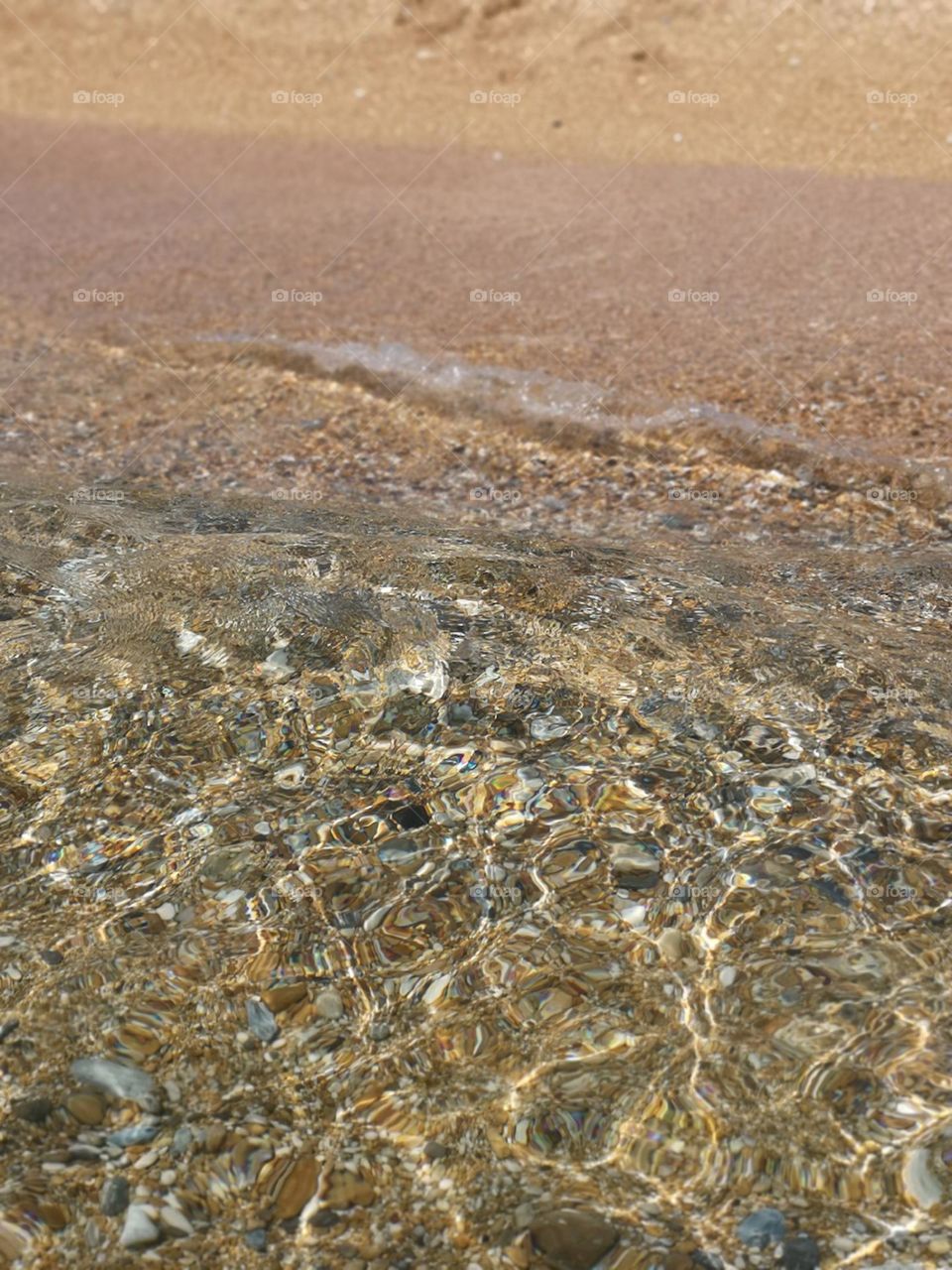 Crystal clear sea water