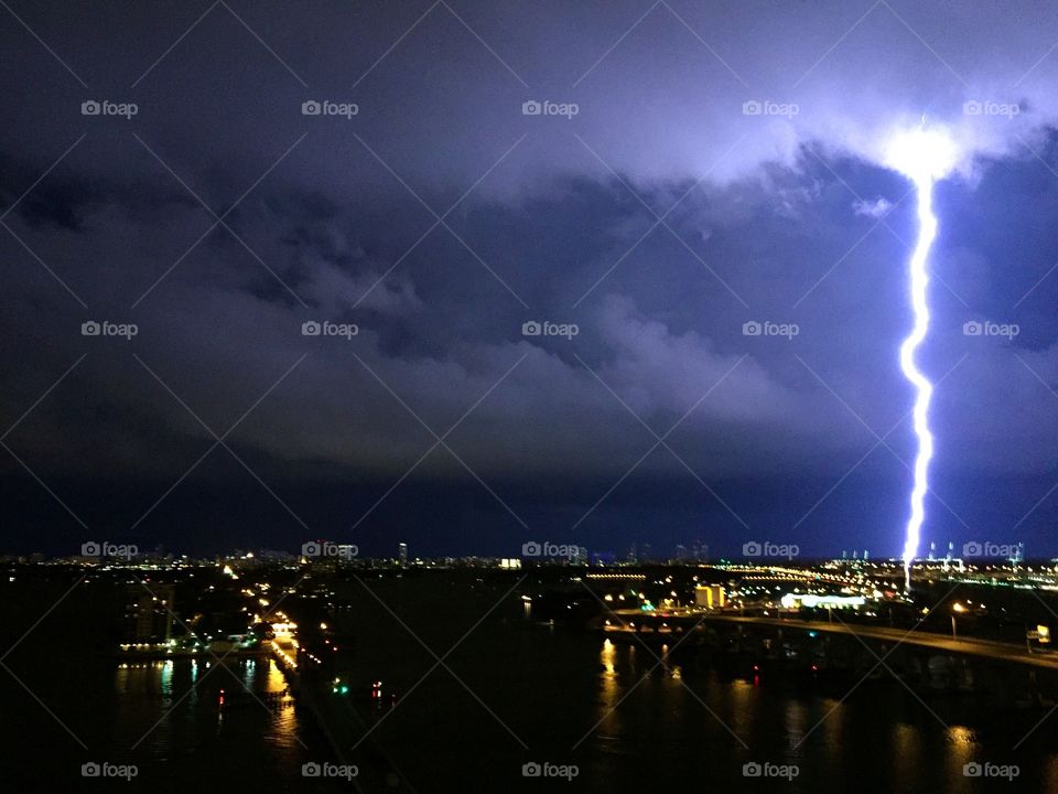 Lightning strikes Miami!