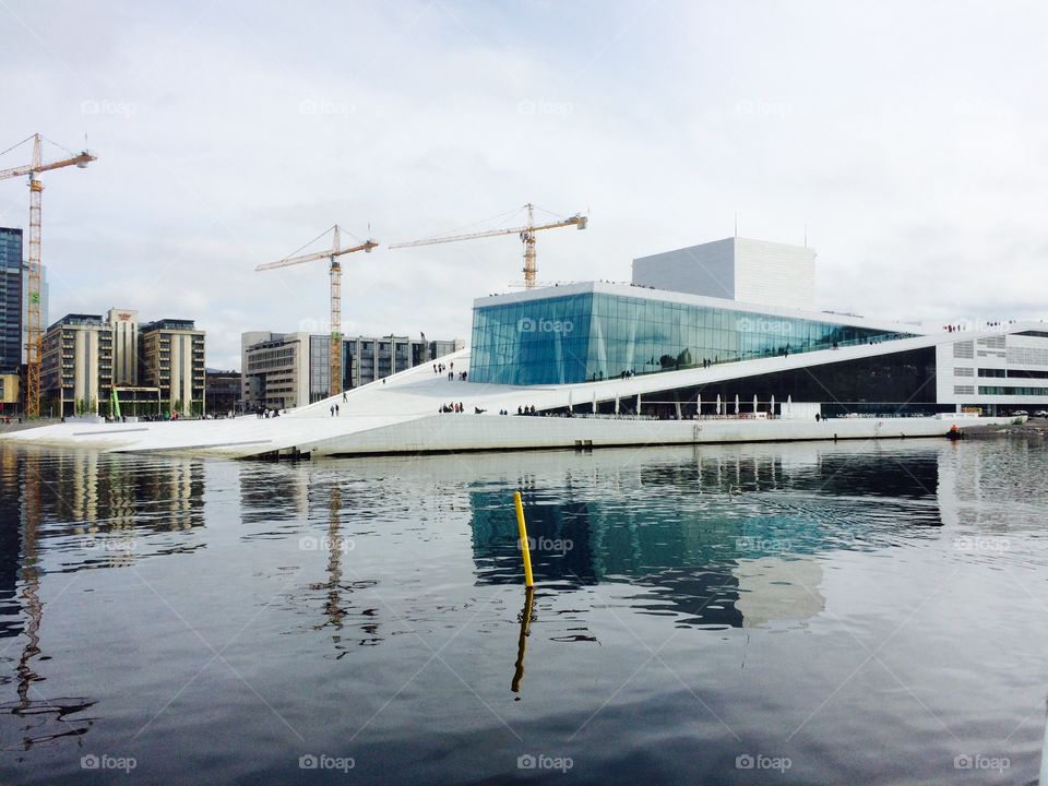 The opera house in Oslo, Norway 