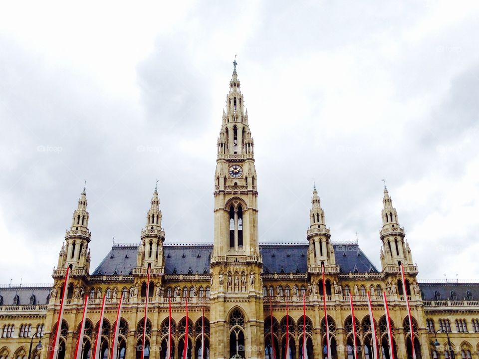 rathaus cityhall in vienna . rathaus cityhall in vienna Austria 