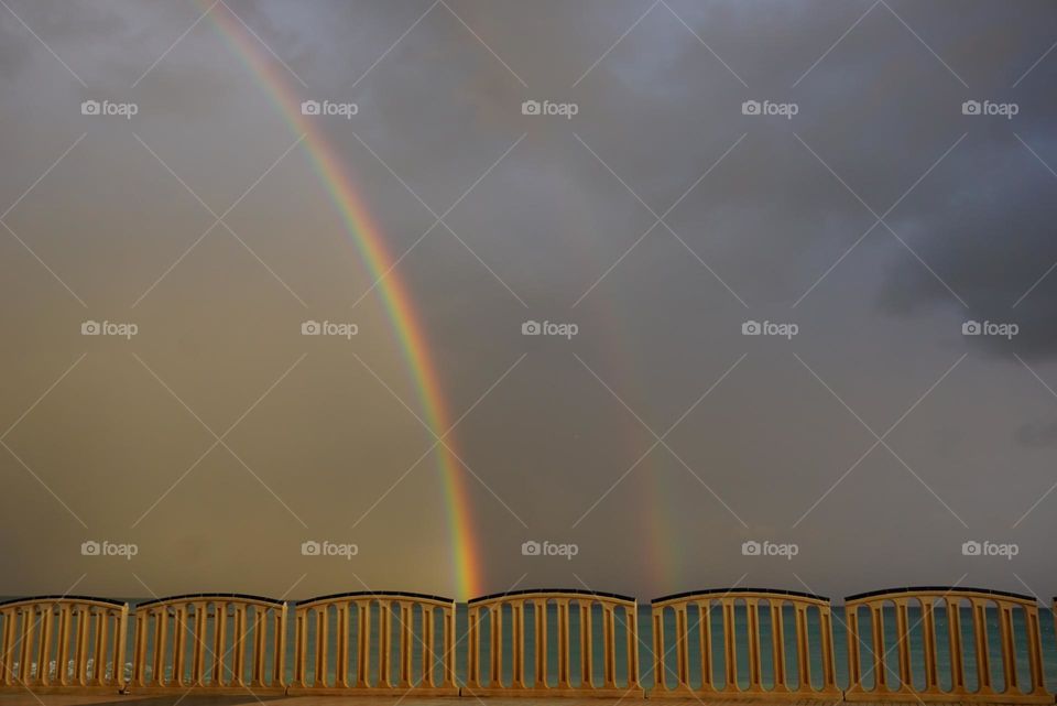 Rainbow#sea#weather