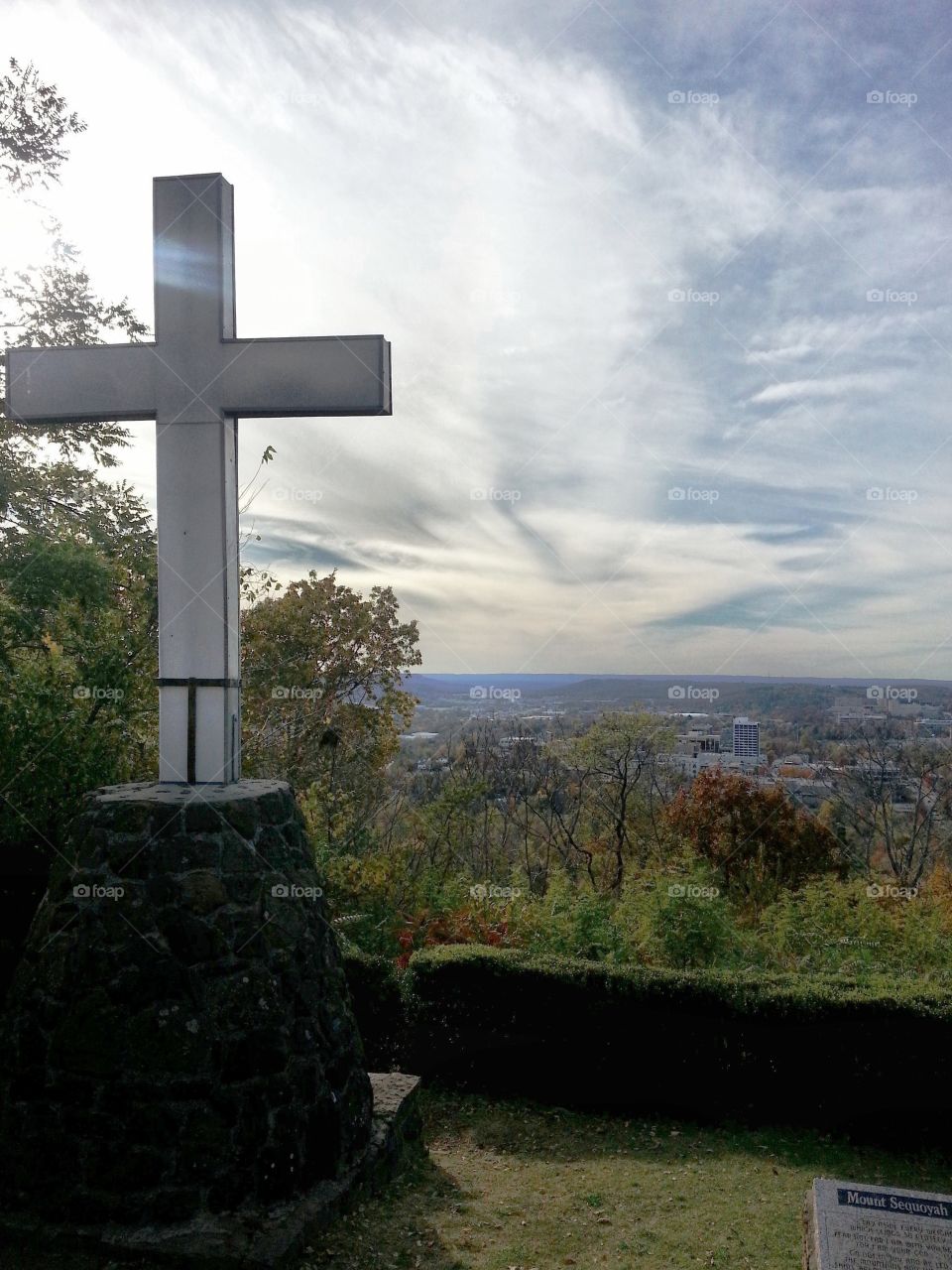 Cross at Mt. Sequoyah in Fatetteville, AR