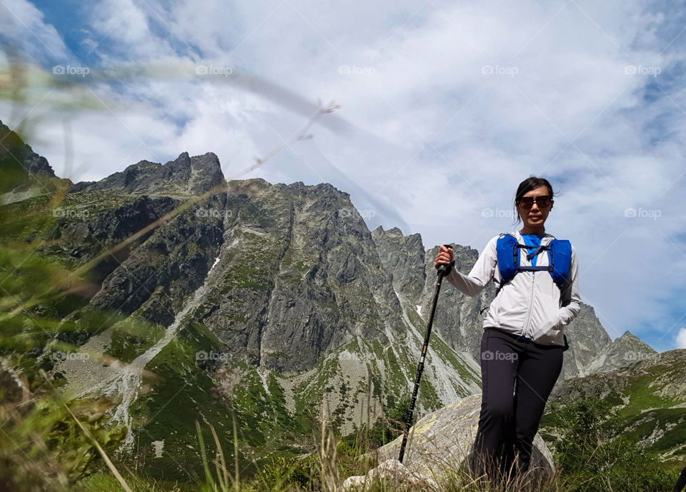 Hiking Mount Rysy in Slovekia. It was a solo trekking in an amazingly beautiful highland.