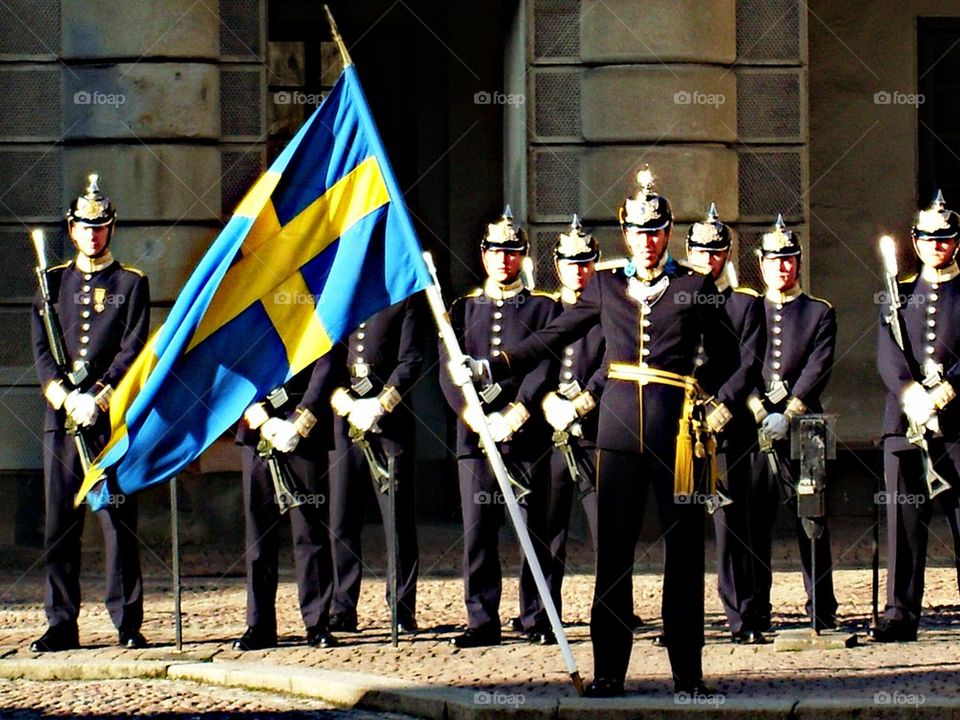 Swedish royal guards