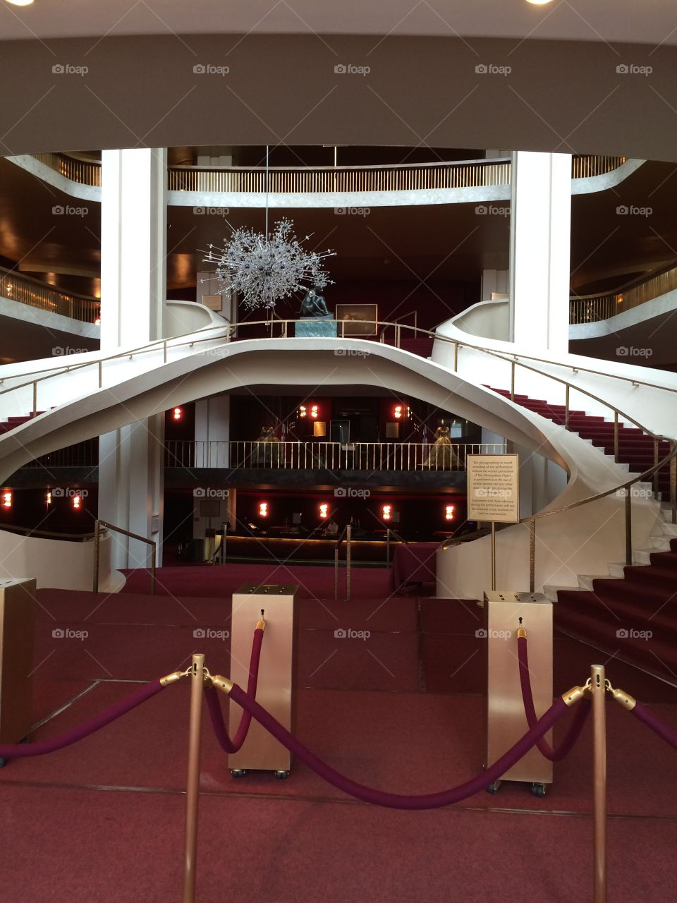 Nice view the Metropolitan Opera stairs