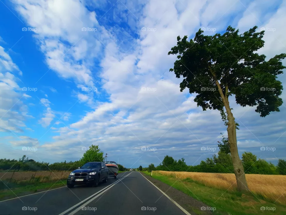 love this image taken while traveling by car