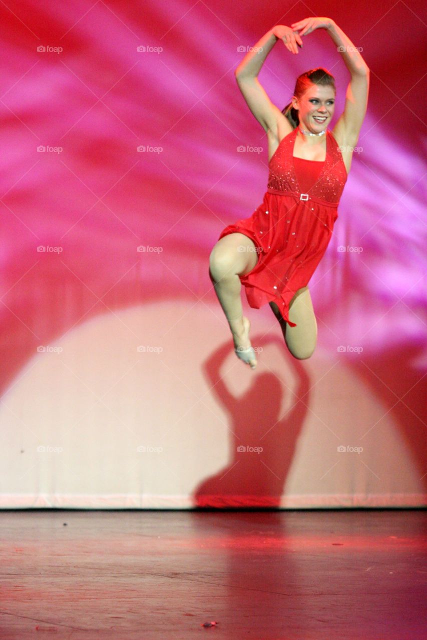 Portrait of a happy female dancer