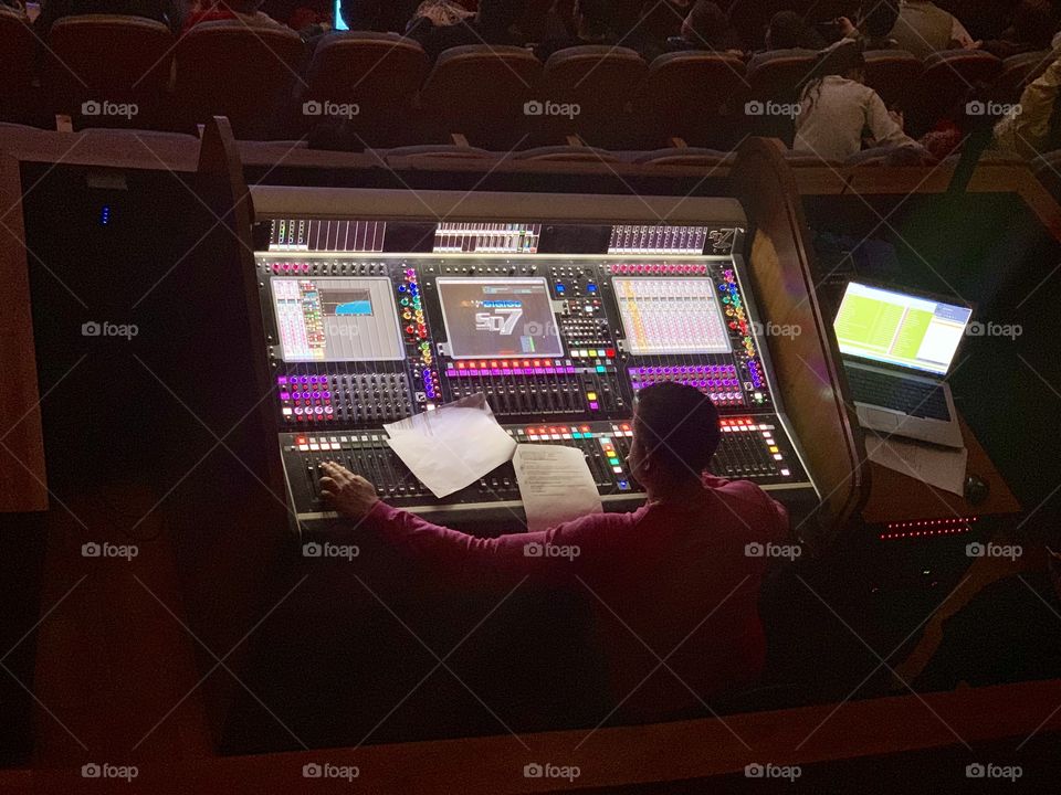 sound control console