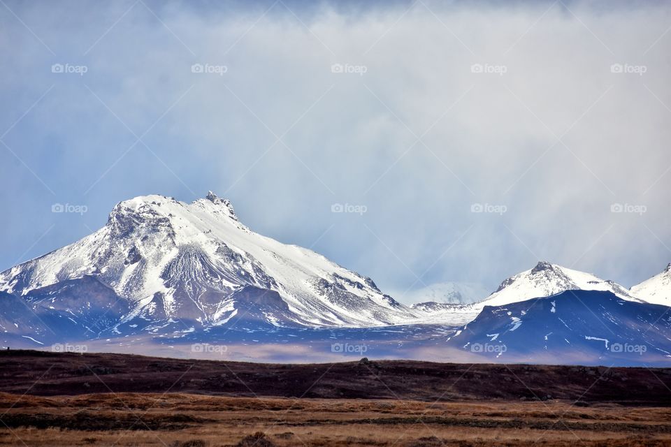 Snow, Mountain, Volcano, No Person, Ice