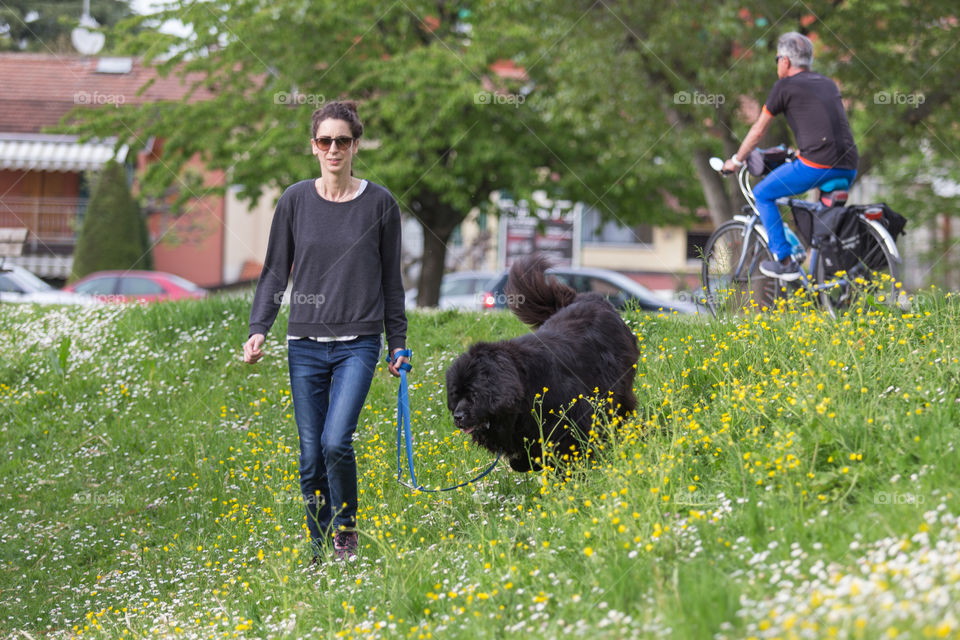 People enjoying spring