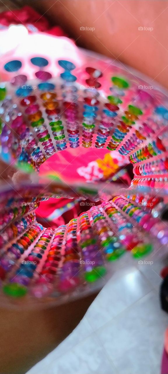 explosion of colors heart red