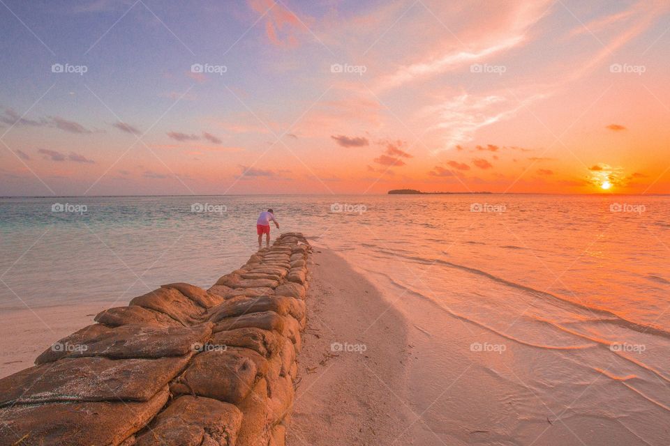 Maldivian sunset