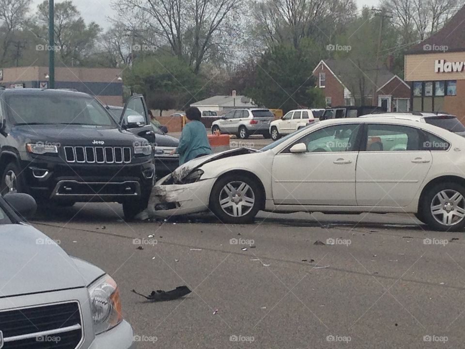 Accident on the busiest road