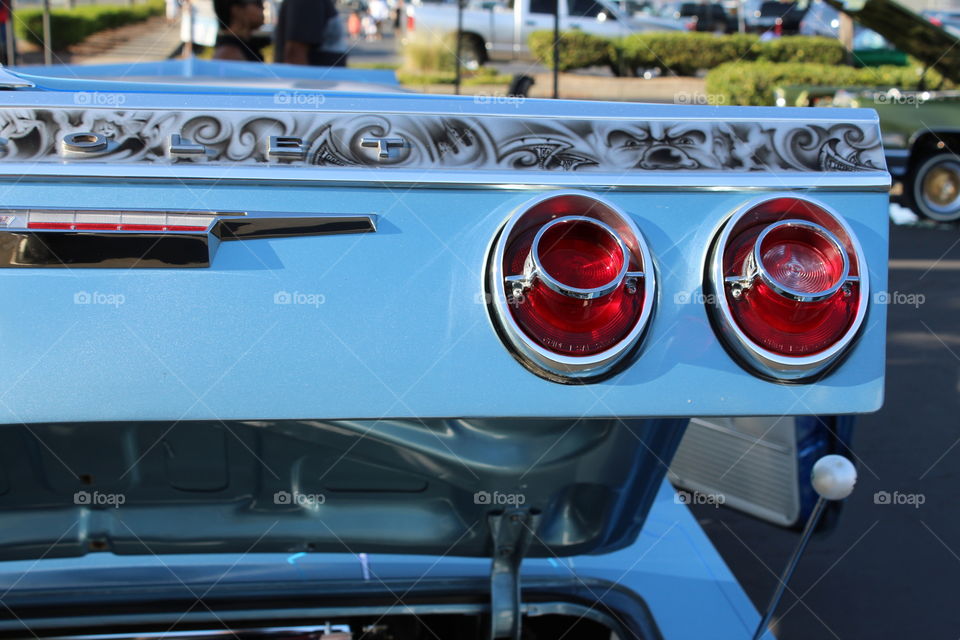 classic red tail lights