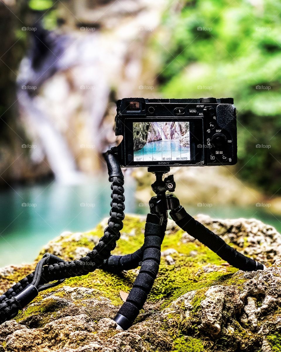 Capturing long exposure waterfalls in Nidri Greece with Sony a6300