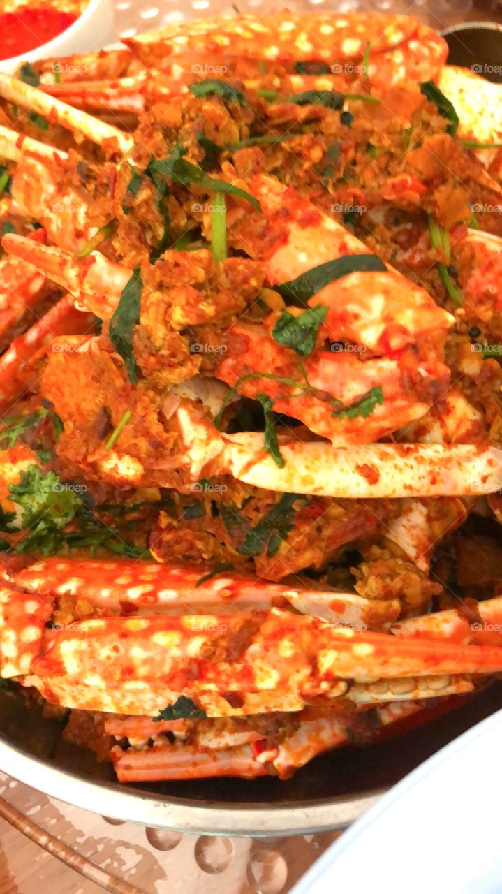 Curry flower crabs