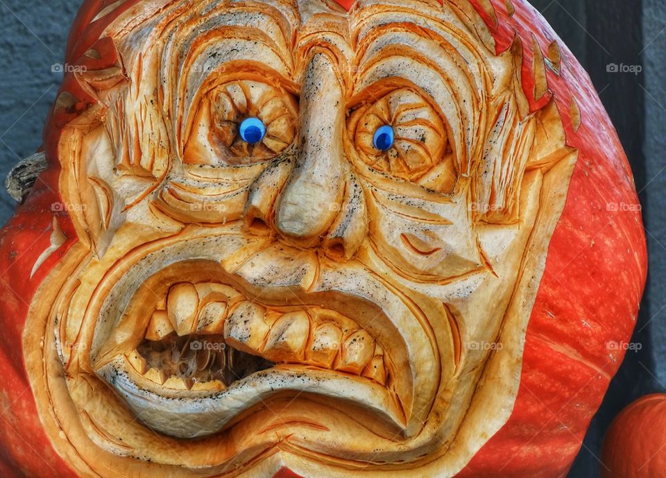 Giant Carved Pumpkin