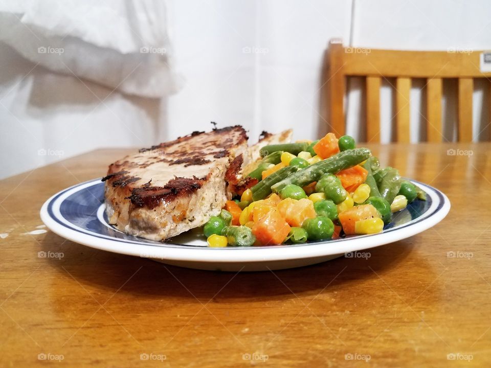 tuna and vegetables