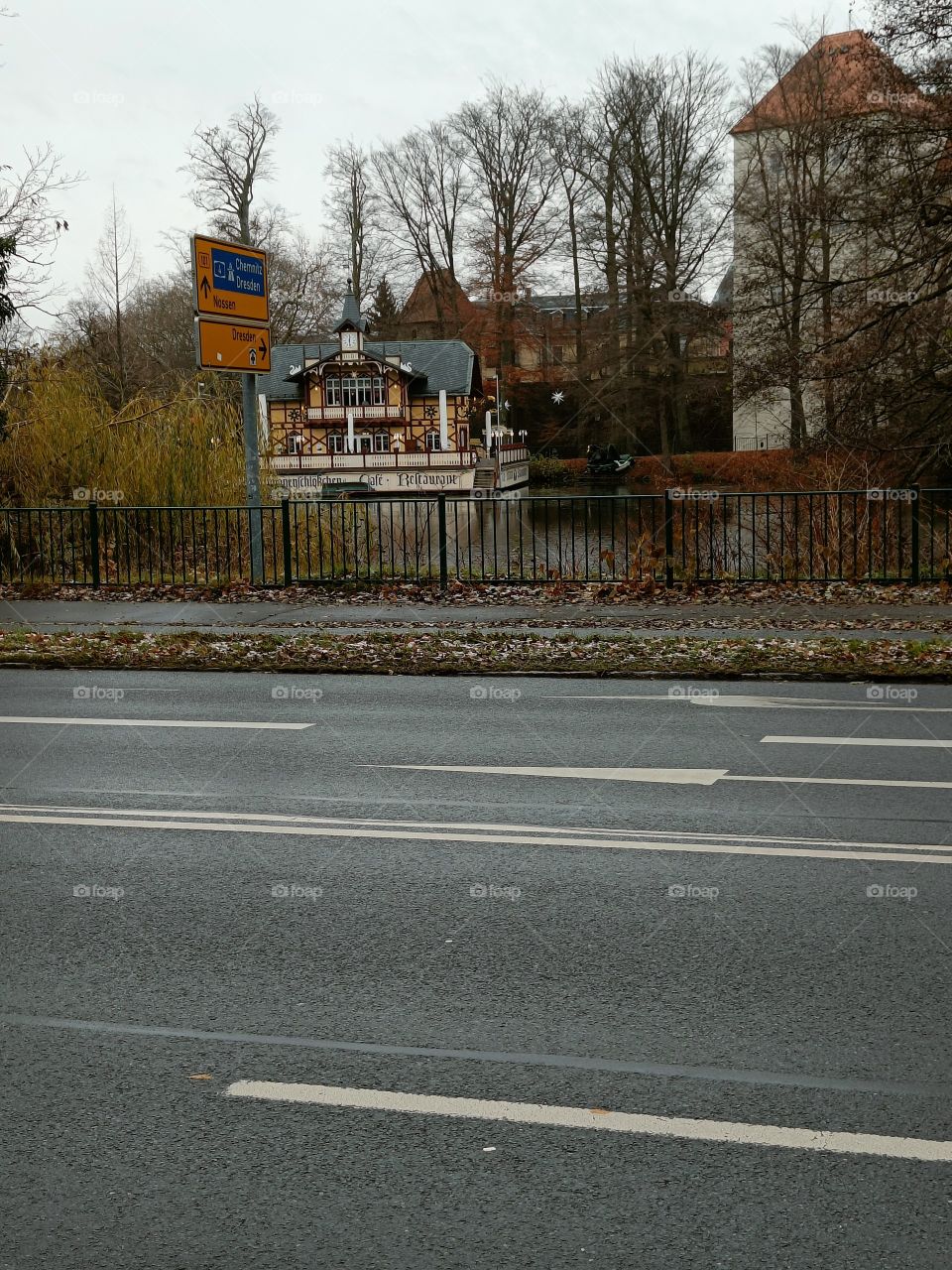 road side view of a house
