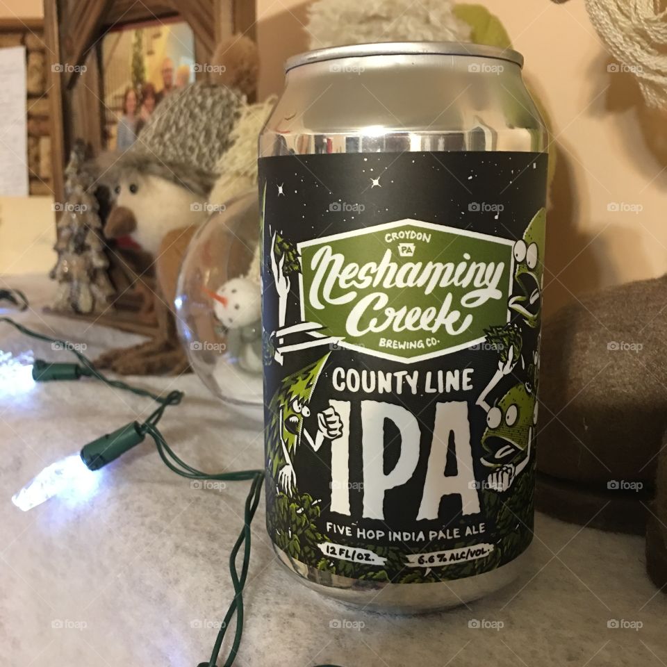Country Line IPA, can of beer.