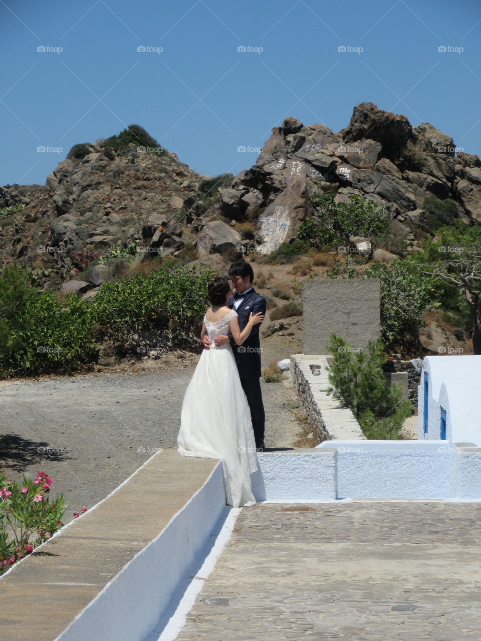 Hitched in Santorini 