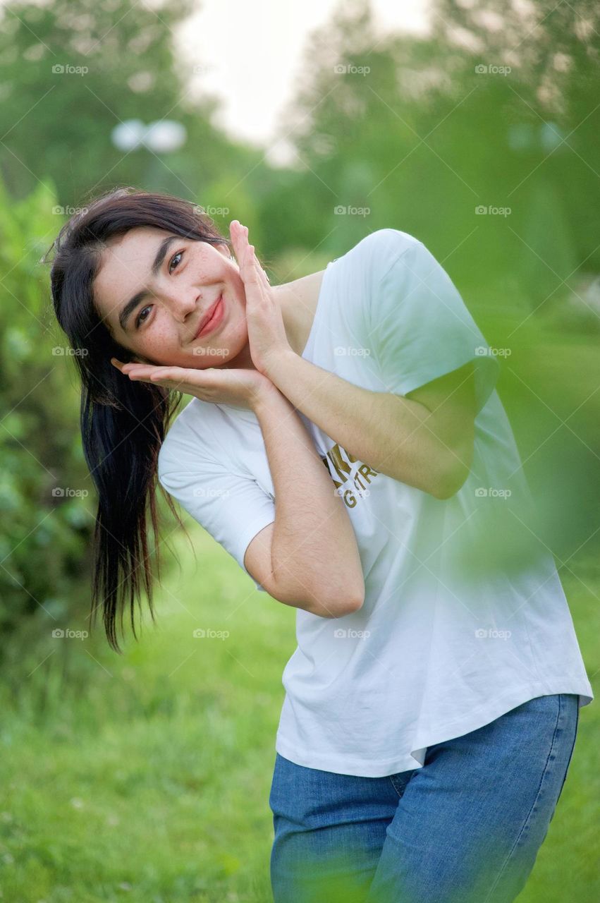 Posing of Beautiful Girl 