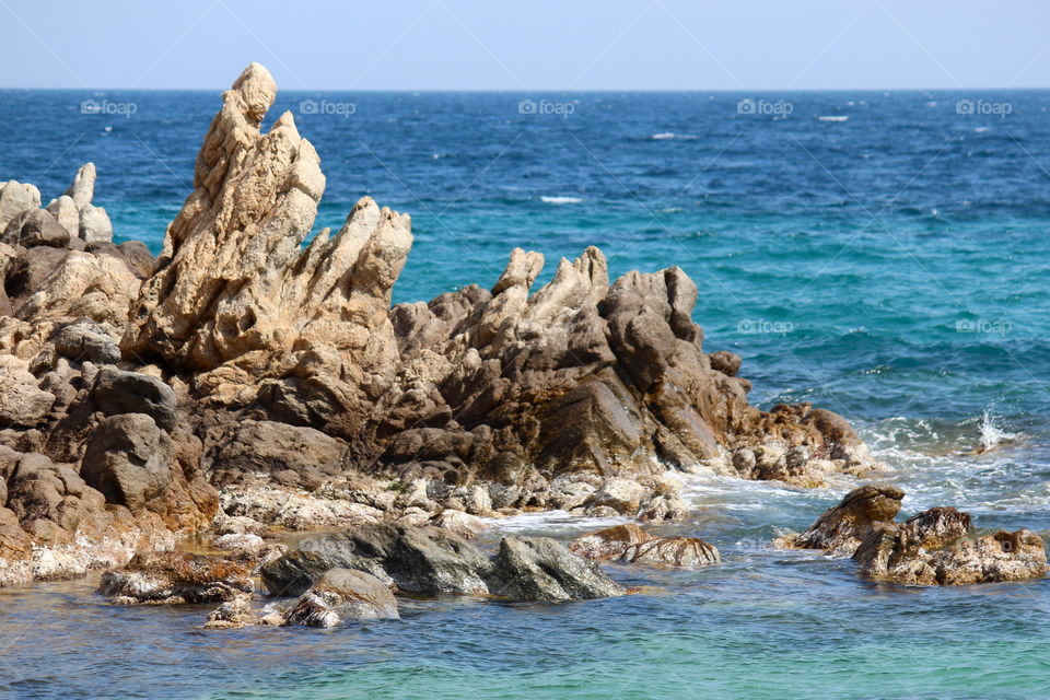 Cliff in Mykonos