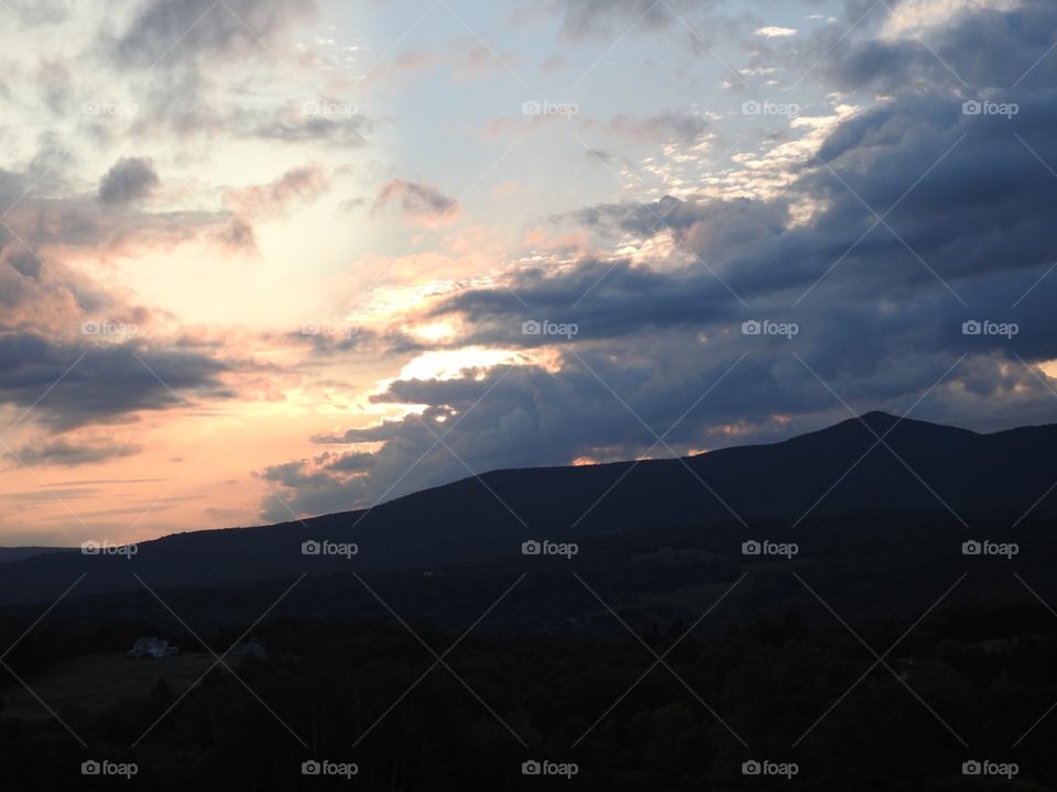 Mountain, Sunset, Landscape, Sky, Dawn