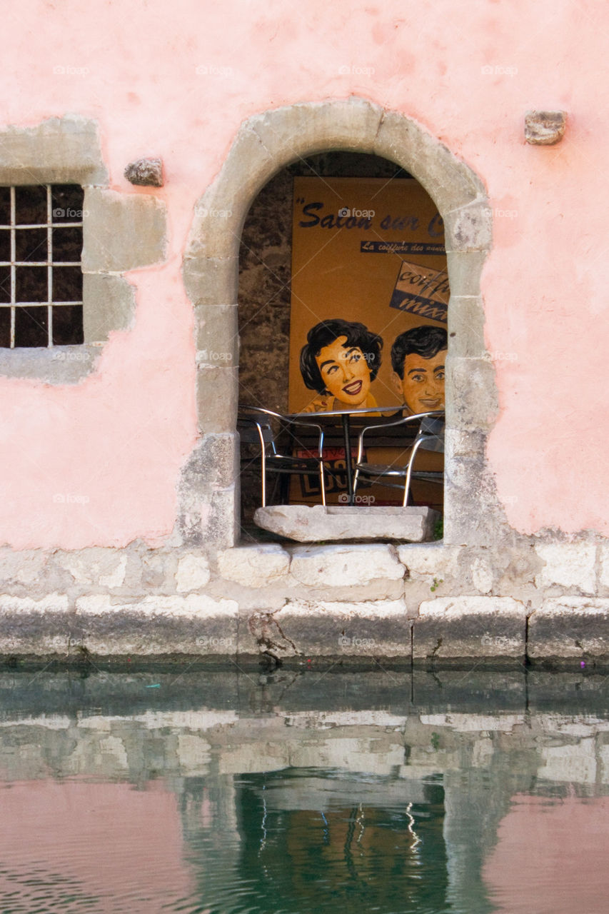 Lake Annecy canal