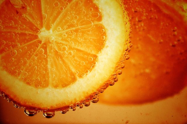 Close-up of orange slices