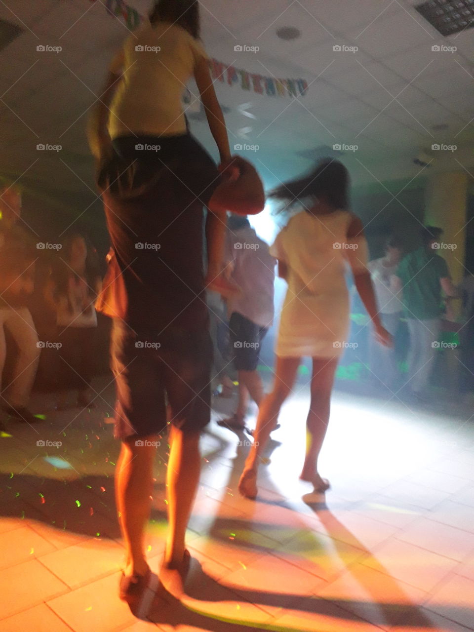 dancing at the party