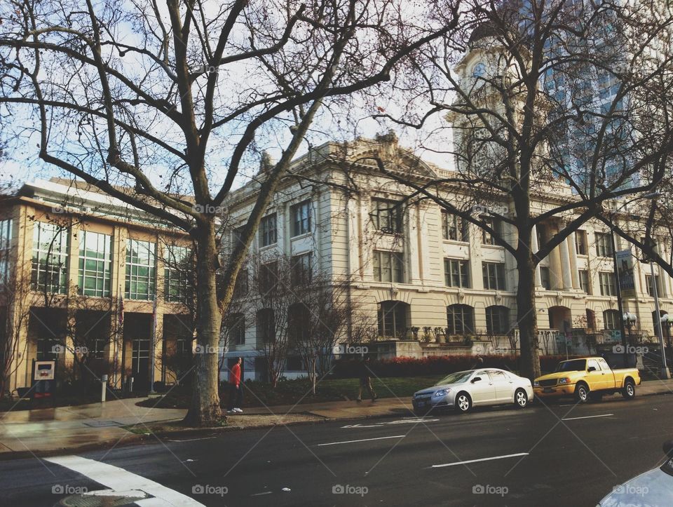 Downtown street in Sacramento 