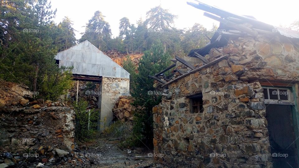 Abandoned mine in the heart of Troodos Cyprus