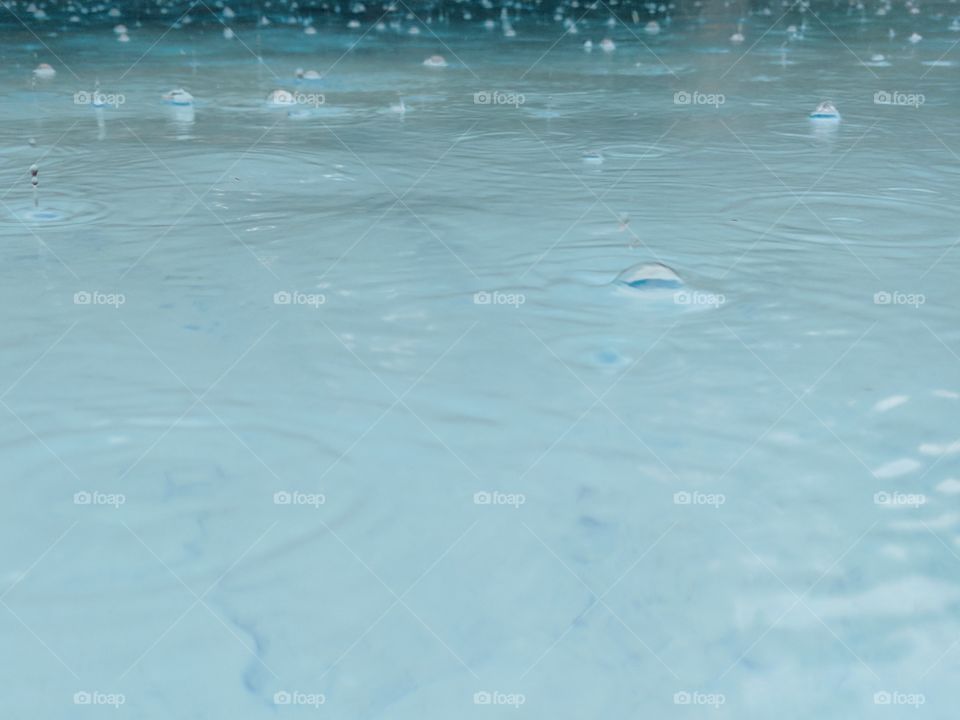 Swimming in the rain