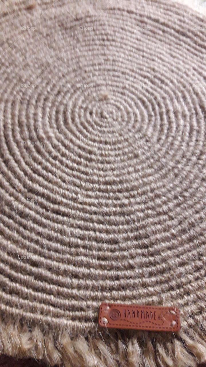 jute napkin, macrame decor, do it yourself, decoration, hobby, hand activities, fine motor skills