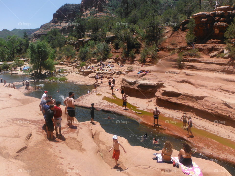 Slide Rock State Park Arizona, near the Grand Canyon. 