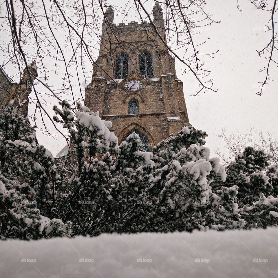 Church in the winter