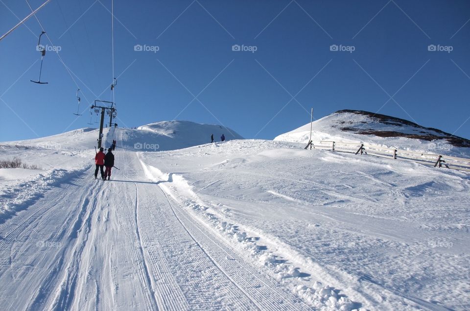 Downhill skiing


